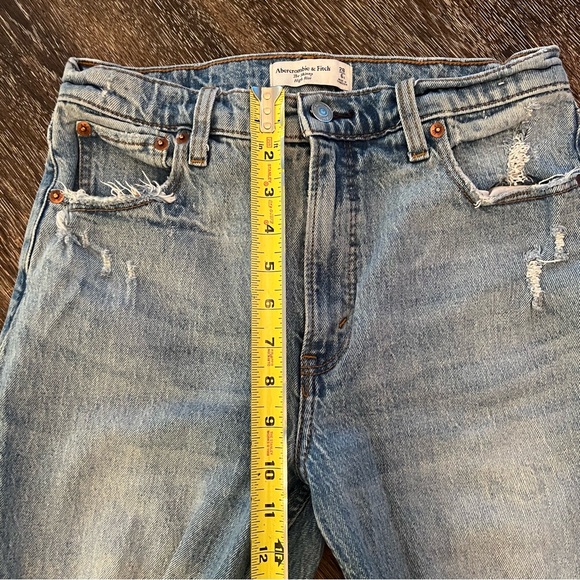 Abercrombie & Fitch Distressed Skinny High Rise Jeans Size 28 / 6s - Picture 6 of 15